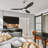 3-Blade Modern Farmhouse Smart LED Ceiling Fan with Dimmable Light and Remote Control-638042298-638042302