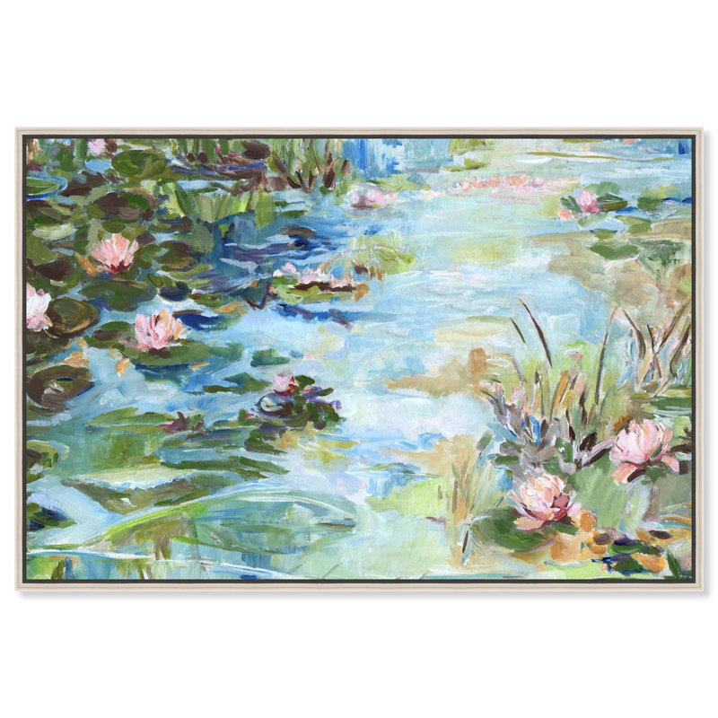 "Reflections in Bloom", impression murale sur toile par Art Remedy, cadre argenté, 30 x 20, H 21 po x l 31 po, Cadre argenté