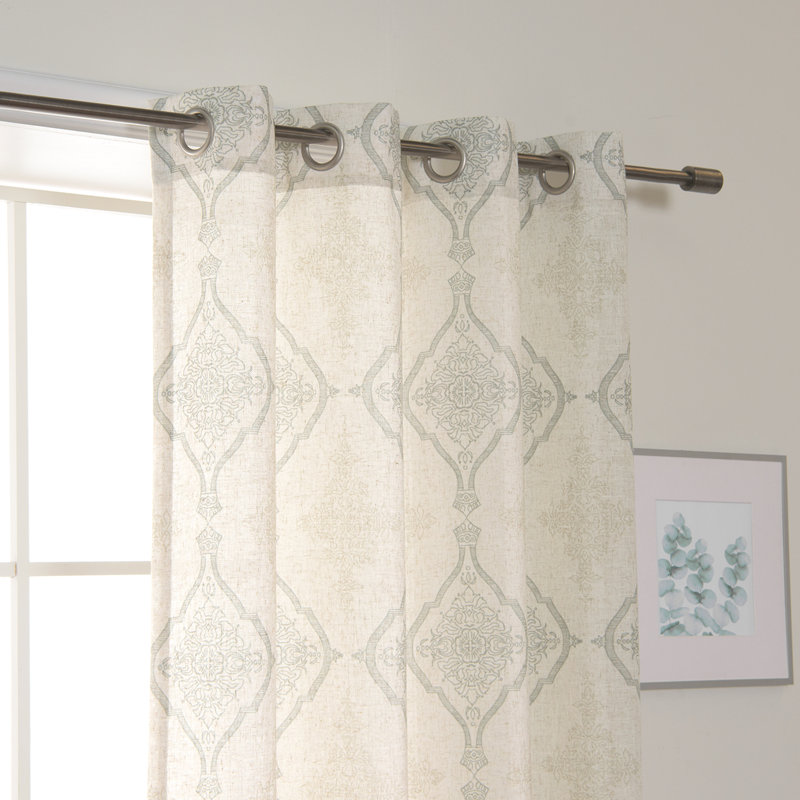 Futrell Semi Sheer Curtain Panel Pair, Sage