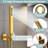 Modern Thermostatic LED Rainfall Shower System, Ceiling Mounted Waterfall Showerhead with Handheld Spray-82331475