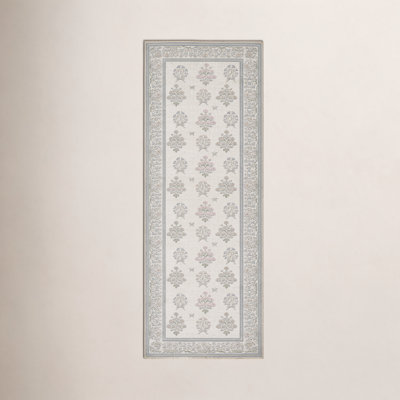 Machine Washable Floral Area Rug