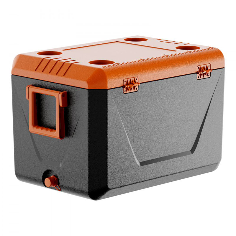 Portable Cooler 63 QT Insulated Hard Cooler 90 Can Capacity with Cup Holder