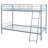Long Beach Glossy Silver Twin Over Twin Bunk Bed