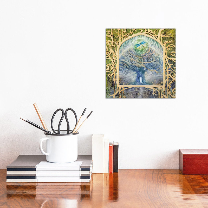 Verdant Peek II by Stephanie Law - Wrapped Canvas Gallery-Wrapped Canvas Giclée, 30.48 cm H x 30.48 cm W