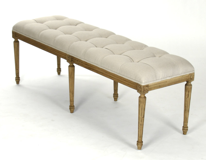 Bodil Linen Upholstered Bench