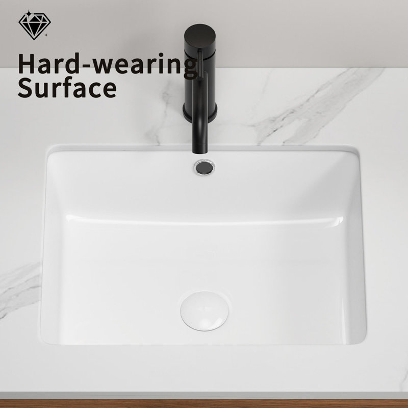 Undermount Rectangular Ceramic Sink