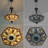 5 - Light Dimmable Geometric Chandelier