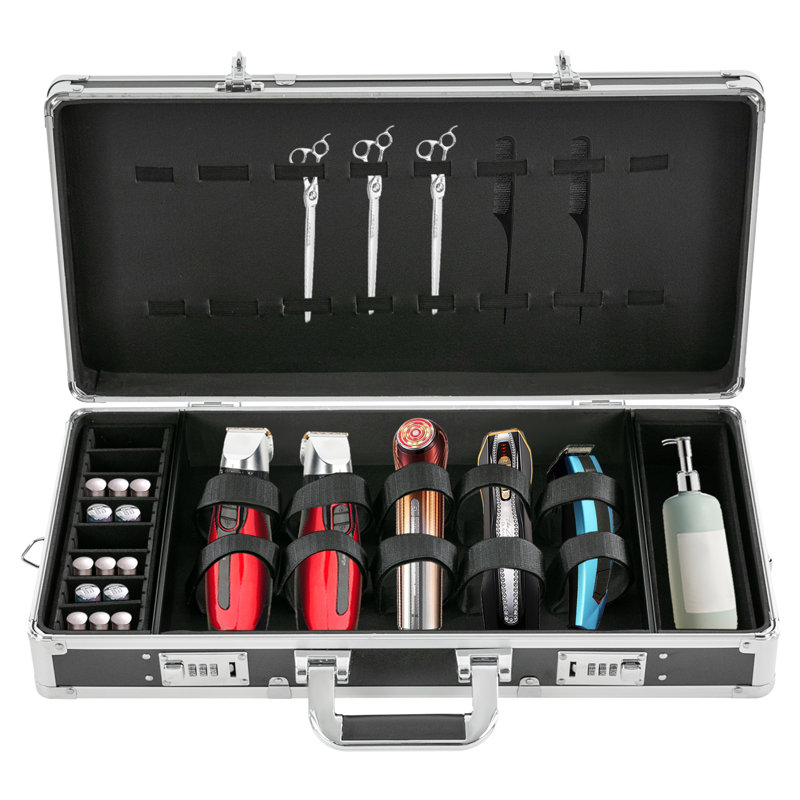 Trousse de coiffeur pour salon de beauté, Argent