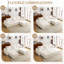 Canapé repose-pieds beige (avec repose-pieds seulement)