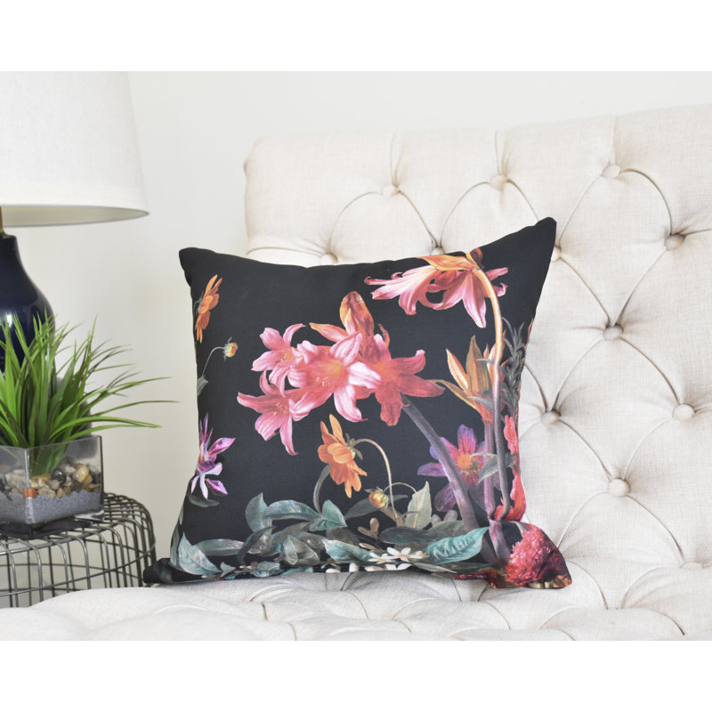 Housse et insert de coussin carré Fickle Florals, 20 po x 20 po
