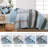 3-Piece Bohemian Stripe Quilt Set Lightweight Microfiber All Season-122938669-122938657