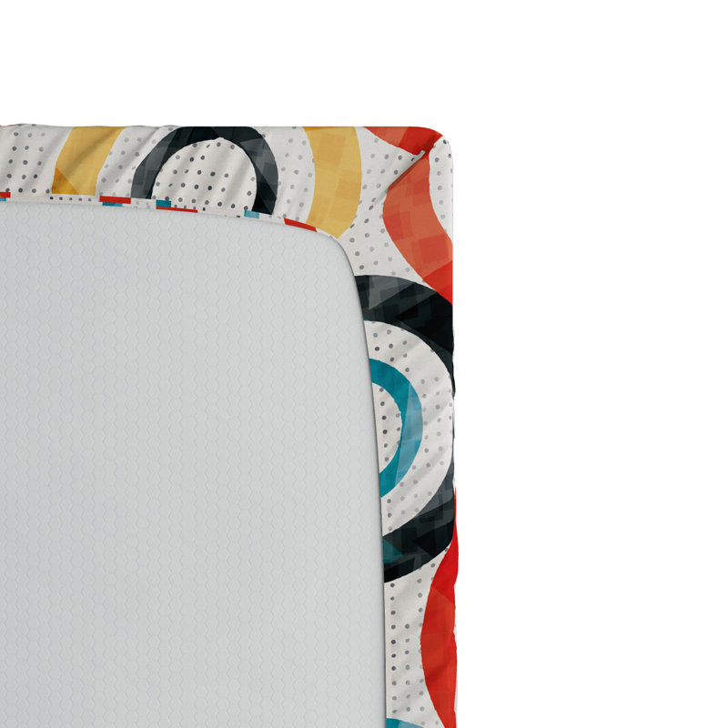 Microfiber Geometric Fitted Sheet, Twin XL Fitted Sheet