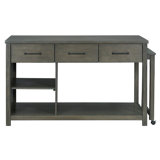 Faye Multi-Functional Kitchen Cart With Built-In Power Outlets
