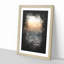 High Over The Los Angeles Skyline Paint Splash - Picture Frame Graphic Art-56922947-56922950