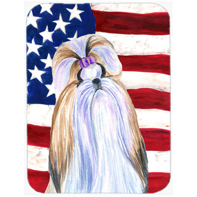 Planche à découper en verre « American Flag » aux États-Unis trinx