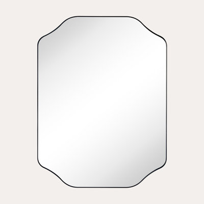Miroir mural festonné pour salle de bain