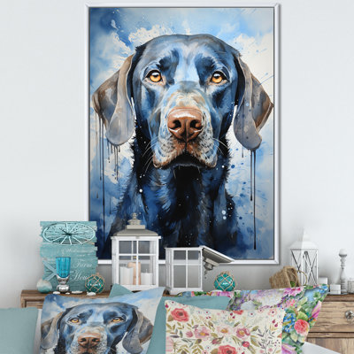 «Dog Weimaraner Majestic Portrait» sur toile