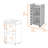 Bar Cart,Two Shelves, Six Built-In Wine Rack, Four Casters-39371348