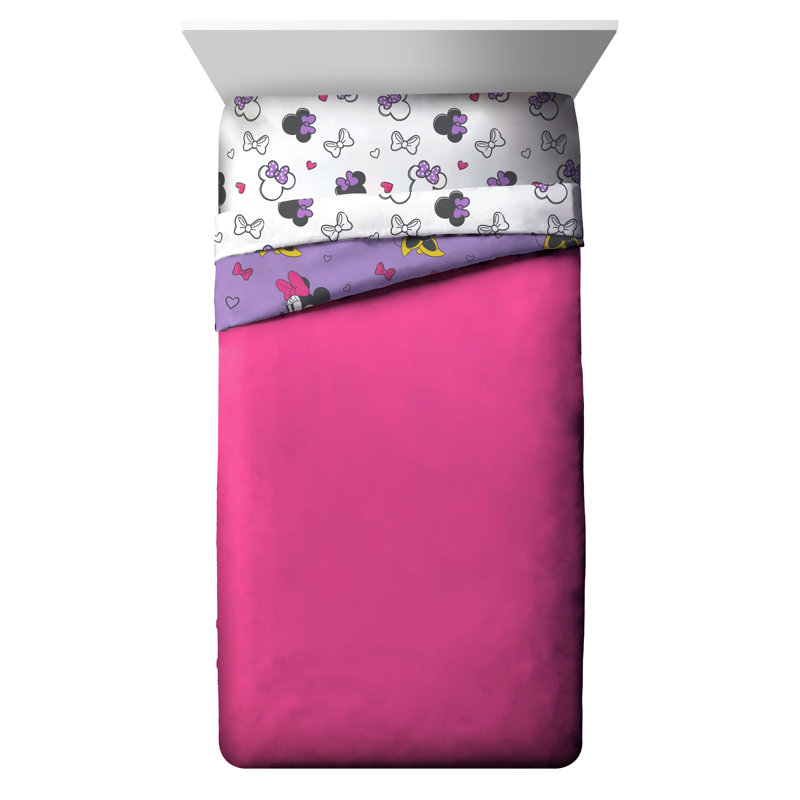 Édredon réversible en microfibre Minnie Mouse, Double / grand