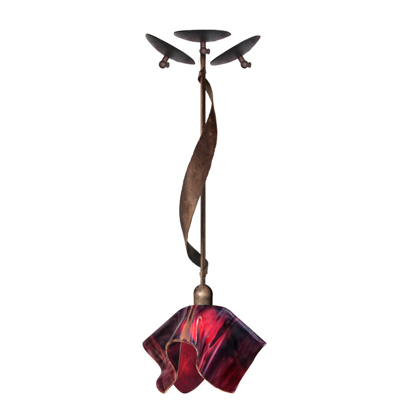 Luminaire suspendu Sapin, Brun avec décorations brunes, Prune