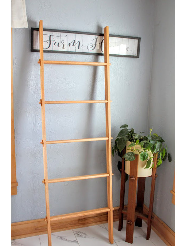 Solid Oak Blanket Ladder