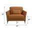 Fauteuil en cuir véritable touffeté Mishkat-70673197