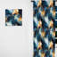 Teal and Gold Astral Marble Dreams - Rideau obscurcissant en marbre abstrait - 1 panneaux-107610694