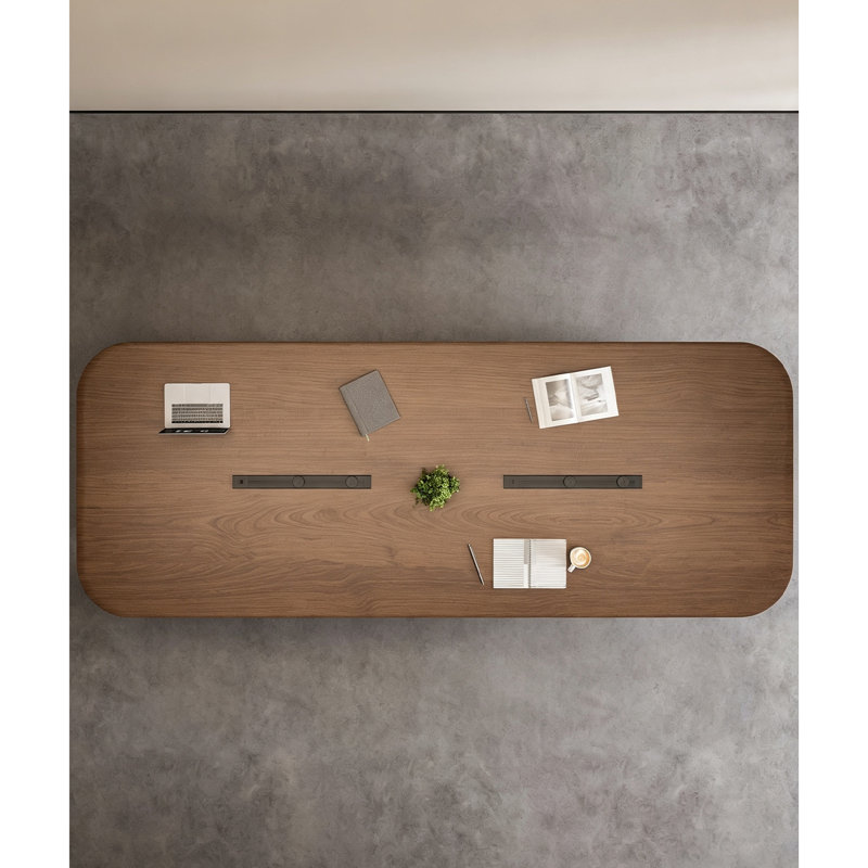 Table de réunion ovale moderne Modern, H 29,5 po x L 118,1 po x P 39,4 po