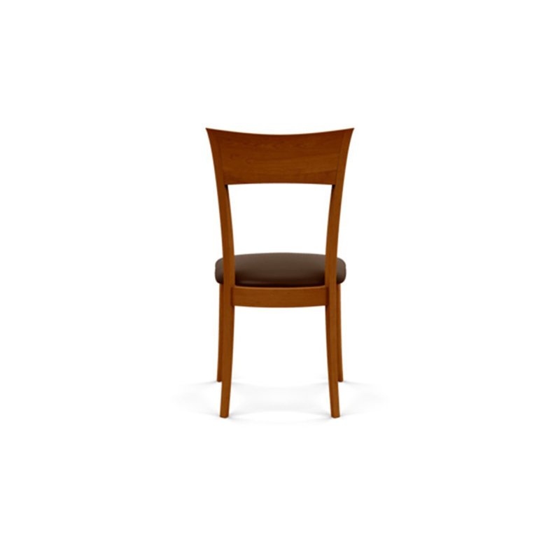 Ingrid Upholstered Dining Chair, Autumn Cherry, Coffee Leather