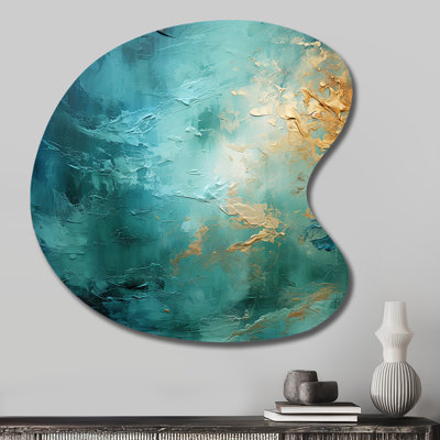 Karan - Asymmetrical Abstract Landscapes Metal Wall Art, Unique Shape Metal Wall Sculpture Print