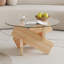 Table basse circulaire en verre