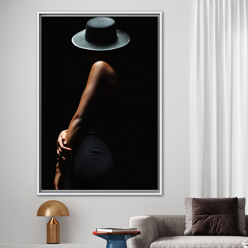 Print on Canvas, 50 cm H x 70 cm W, White Floater Framed