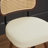 Swivel Bar Stools Set of 3 Upholstered Wing Back Counter Height Chairs with Ergonomic Wood & Rattan Backrest, 360° Swivel, Cushioned Seat, Metal Footrest, Adjustable Pads, Modern American Design for Kitchen Island, Home Bar, Dining-274851003