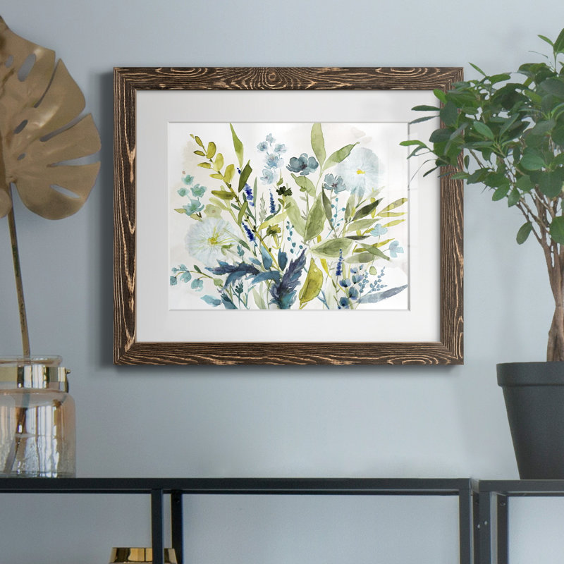 Olive Greens par J Paul - reproduction d'art sur papier encadrée, H 24 po x l 18 po x P 1,5 po, Noyer