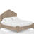 Bed Frame With Transitional Casual Design