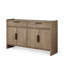Katsikis 4-Door Wood Server, Cocoa