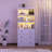 71"H Book Cabinet Storage Bookcase with USB & Type-C Charging Ports and LED Lights-1024527882