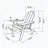 HDPE Folding Adirondack Chair with Cup Holder - Navy Blue-1371452896