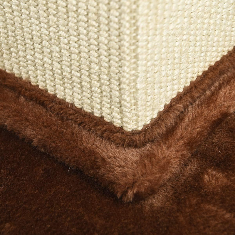 Grand griffoir pour chat avec fibre de jute et tapis brun, grand, l 15,75 po x l 15,75 po x H 35,43 po