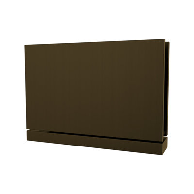 Charnière en laiton à fixation supérieure ou inférieure Brixwell CR01BBRZ pour verre de 5/16 po à 3/8 po d'épaisseur, finition bronze brossé de 2 1/2 po de hauteur
