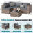 4-Person Outdoor Patio Set Seating Group with Cushions-328451613-328451614