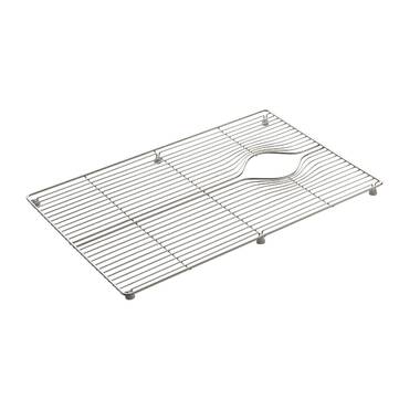 Elkay 15.5-in x 28.5-in Right Drain Stainless Steel Sink Grid in the Sink  Grids & Mats department at