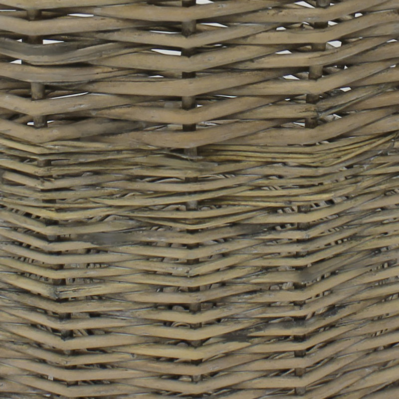 Chunky Hand Woven Wicker Laundry Basket