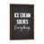 Classic Brown Wood Floater Framed