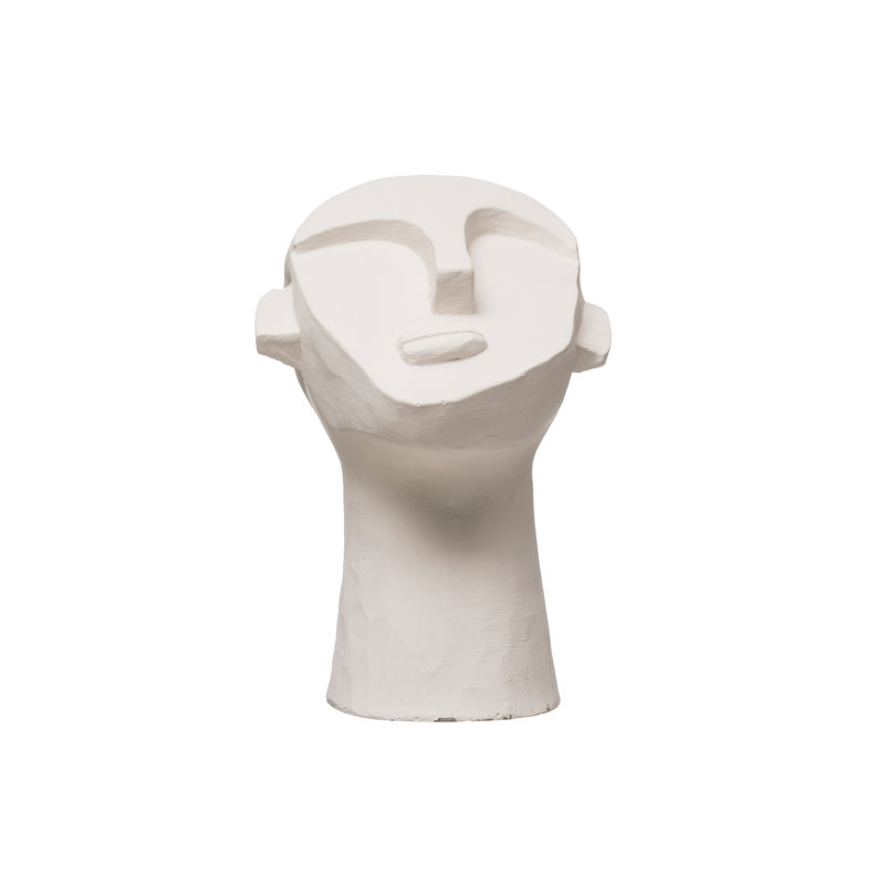 Cement Face Sculpture