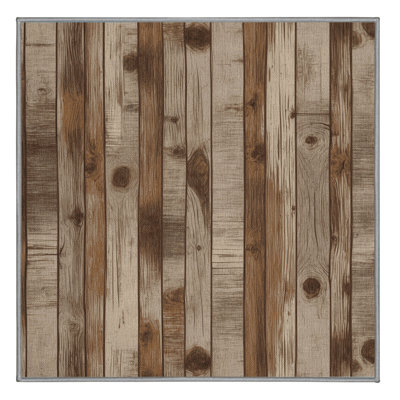 Washable Rustic Wood Grain Farm Area Rug