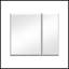 Armoire à pharmacie 30 po x 26 po avec miroir à fixation en surface ou espace de rangement encastré en aluminium