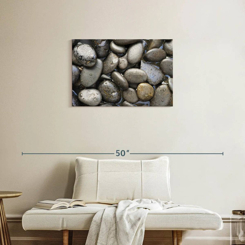 Kerrick Soaked Dark Pebbles, 20" H x 30" W