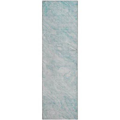 Premium Machine Washable Cerrito Teal Rug