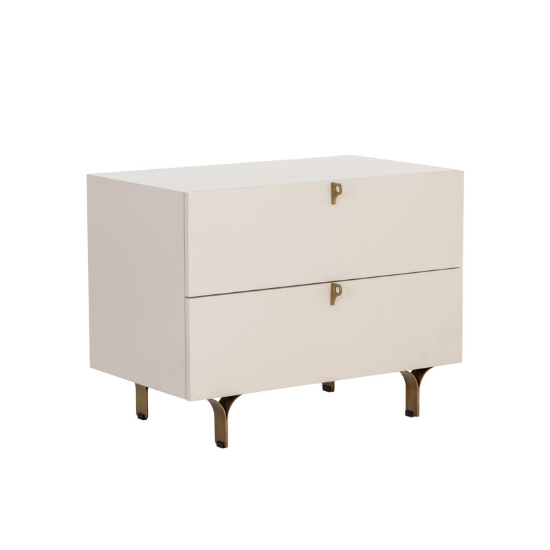 Mithush 2 - Drawer Nightstand, Cream